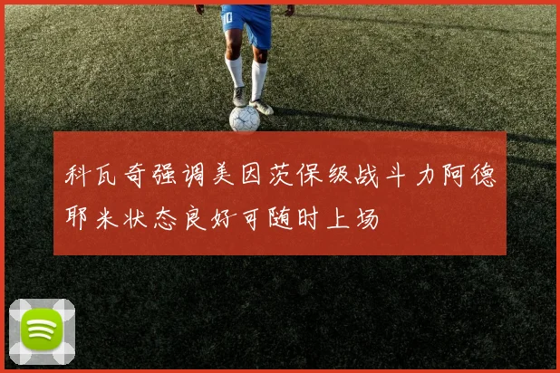 科瓦奇强调美因茨保级战斗力阿德耶米状态良好可随时上场